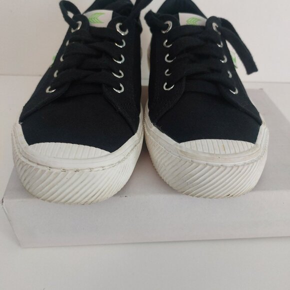 CARIUMA Sneakers OCA Low Black Canvas Sustainable Casual Shoes Unisex W8 M6.5 - Picture 5 of 13